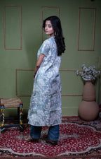 Kusum Midnight Tapestry – Cotton Jacquard One-Piece Dress