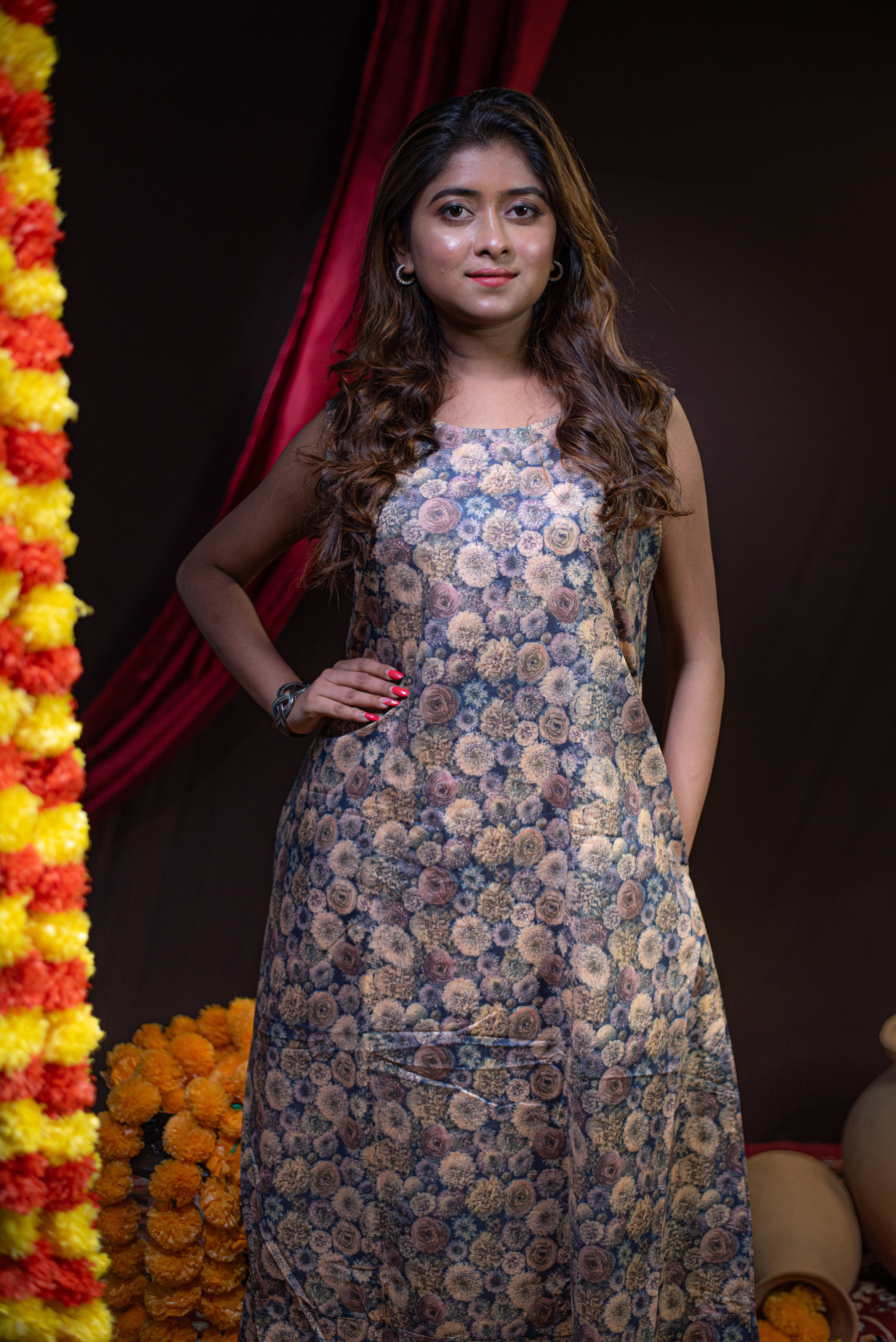 The Kusum Twilight Tapestry Long Dress