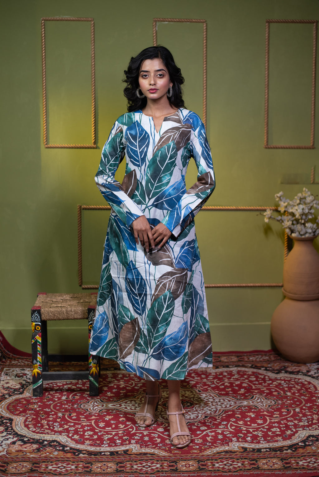 Kusum Azure Botanica – Pure Cotton Long Kurti