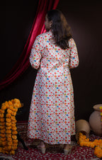 The Kusum Painted Trellis Long Dress