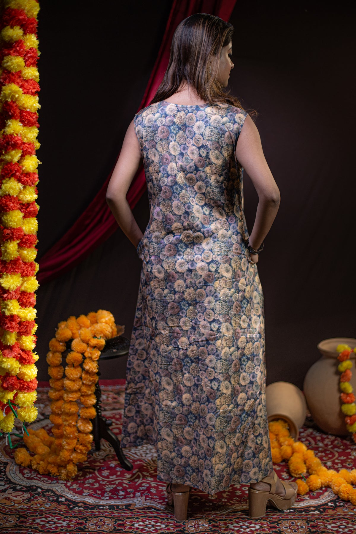 The Kusum Twilight Tapestry Long Dress