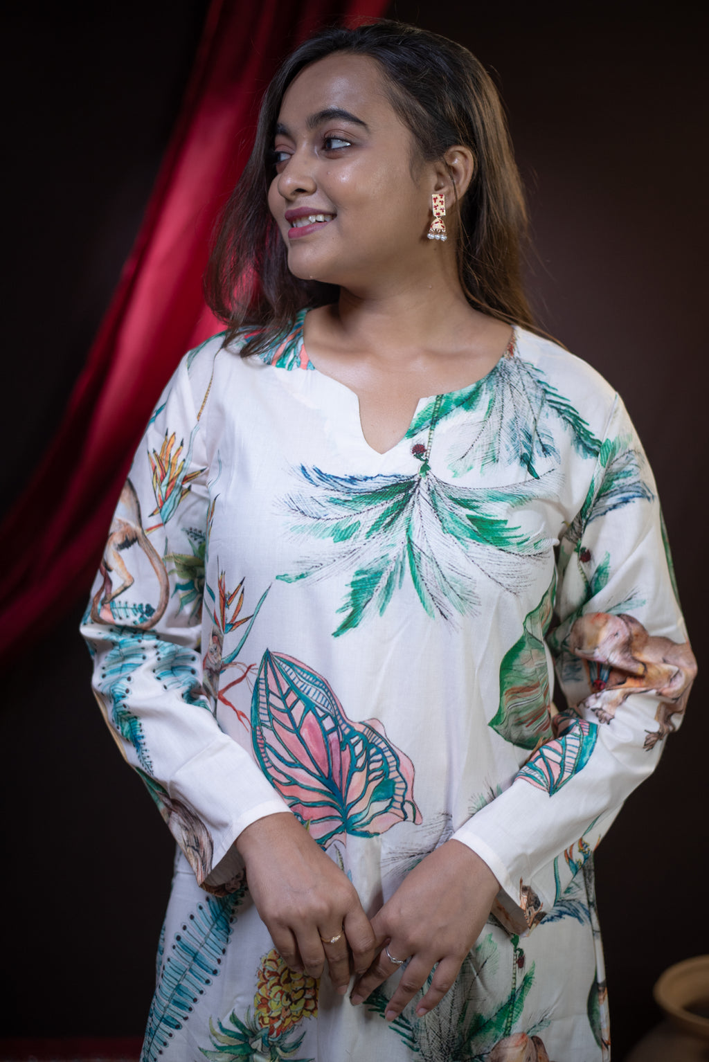 The Tuku Tropical Canopy Long Dress