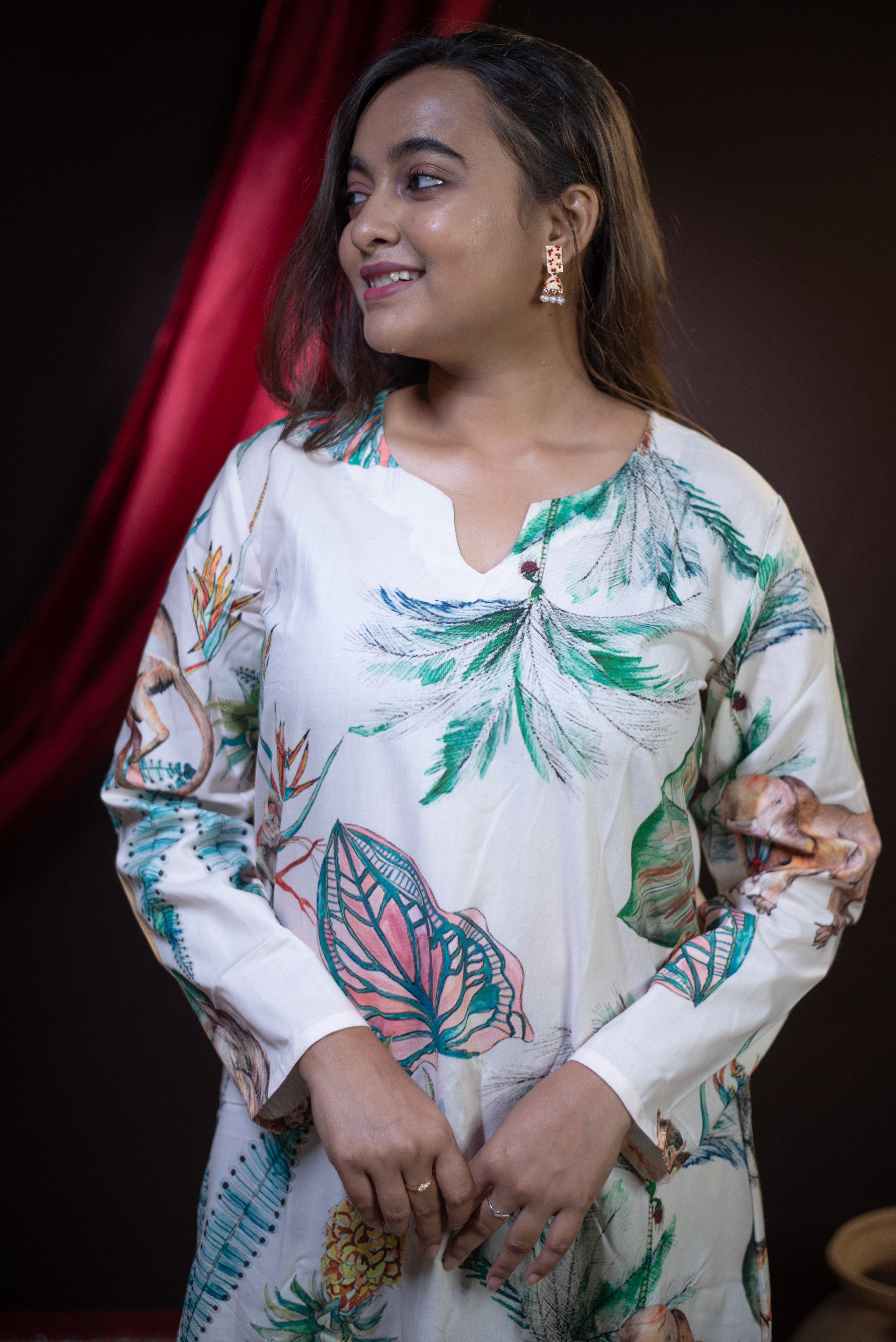 The Tuku Tropical Canopy Long Dress