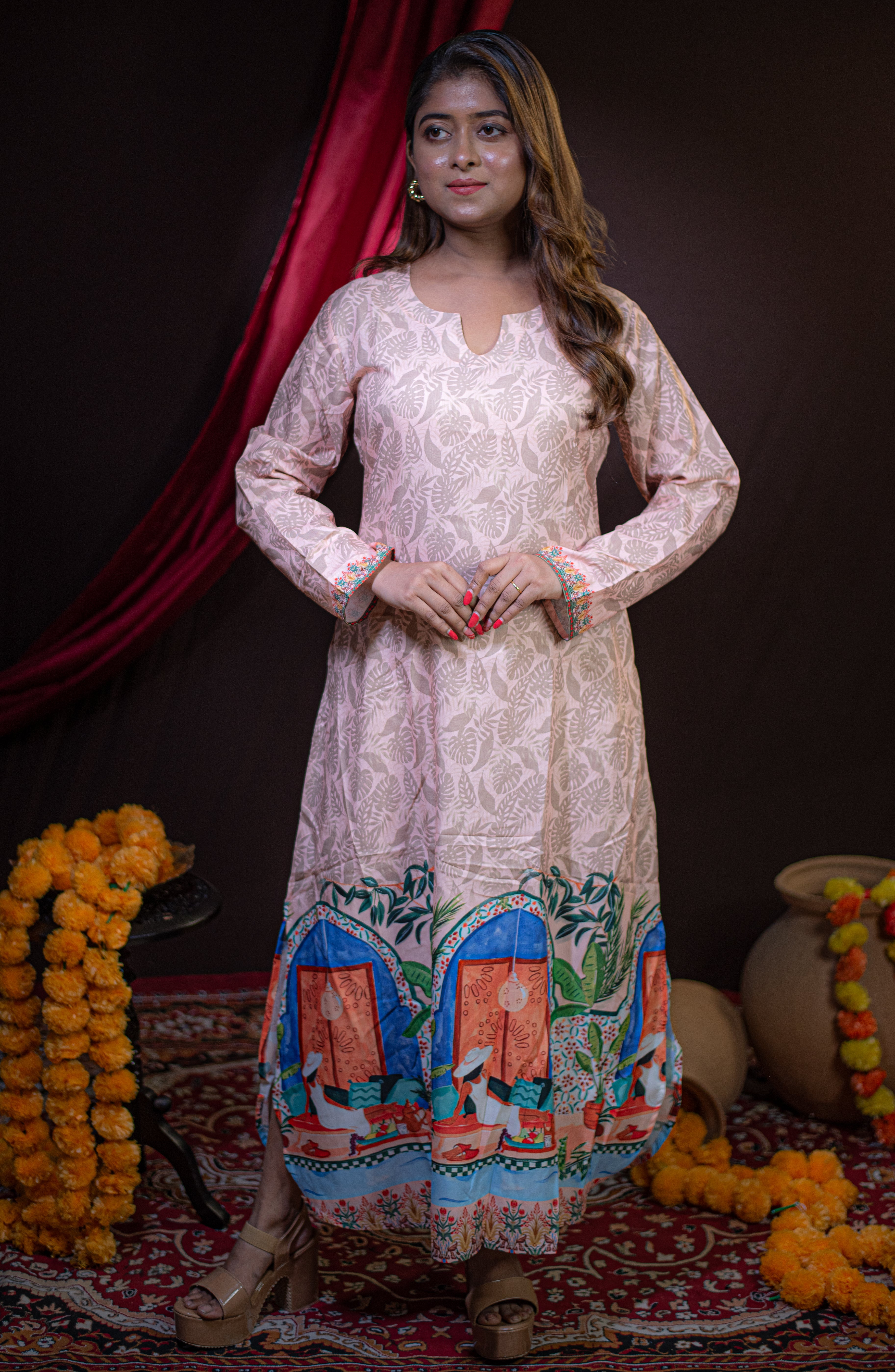 The Kusum Scenic Archway Long Dress