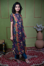 Aindri Liquid Canvas – Pure Cotton Jacquard Long Dress