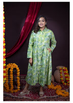 The Kusum Botanical Breeze Shirt Dress