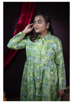 The Kusum Botanical Breeze Shirt Dress