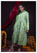 The Kusum Botanical Breeze Shirt Dress