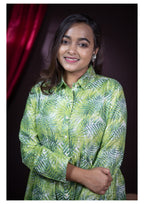 The Kusum Botanical Breeze Shirt Dress