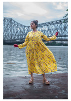The Kusum Sunburst Flared Dress