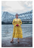 The Kusum Sunburst Flared Dress
