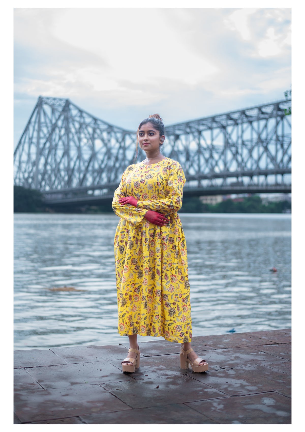 The Kusum Sunburst Flared Dress