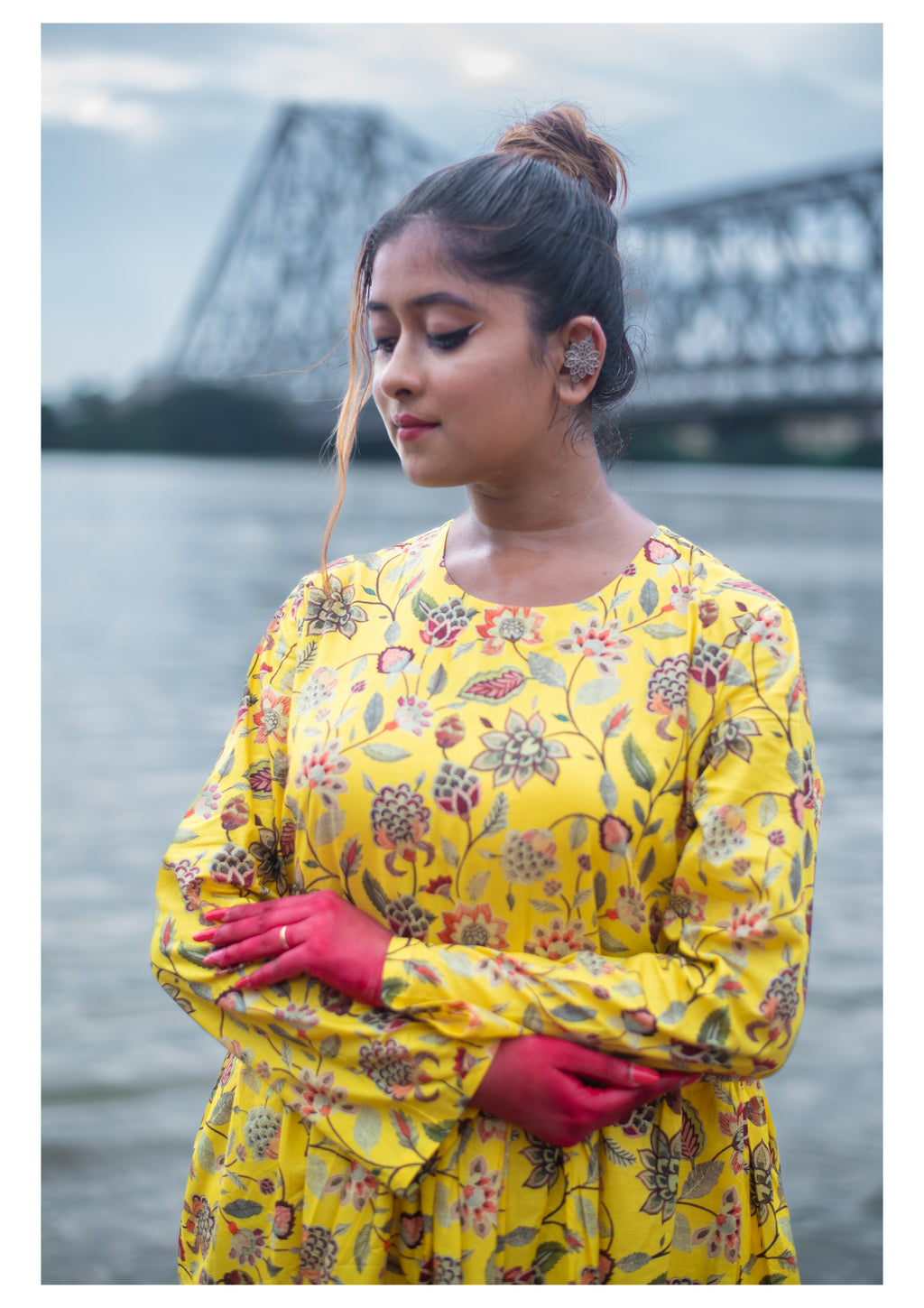 The Kusum Sunburst Flared Dress