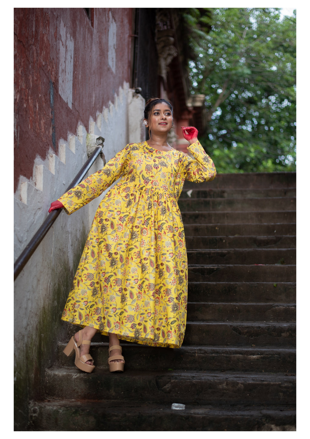 The Kusum Sunburst Flared Dress