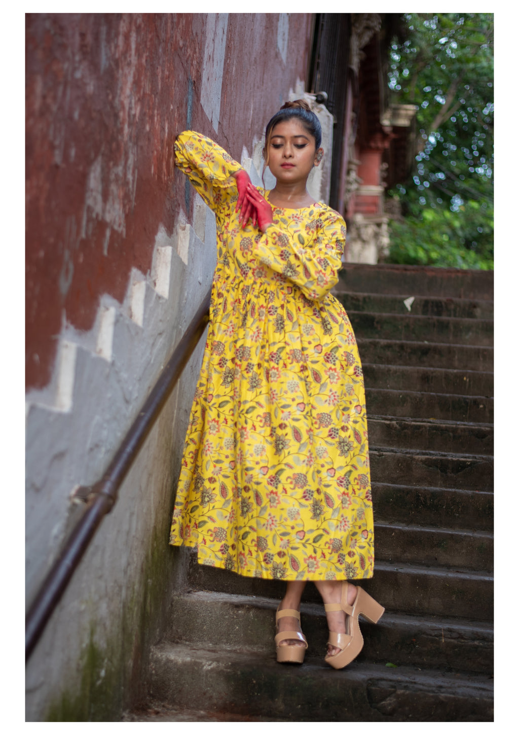 The Kusum Sunburst Flared Dress