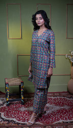 Aindri Jewel Plaid – Pure Cotton Two-Piece Co-Ord Set