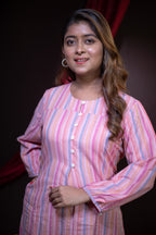 The Kusum Pastel Prism Striped Dress