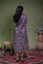 Aindri Mosaic Tapestry – Pure Cotton Arch-Print Shift Dress