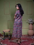 Aindri Mosaic Tapestry – Pure Cotton Arch-Print Shift Dress