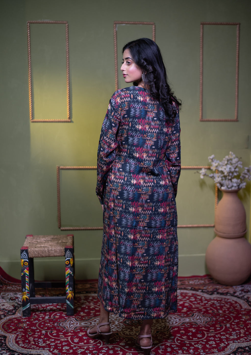 The Aindri Jewel Tapestry A-Line Dress