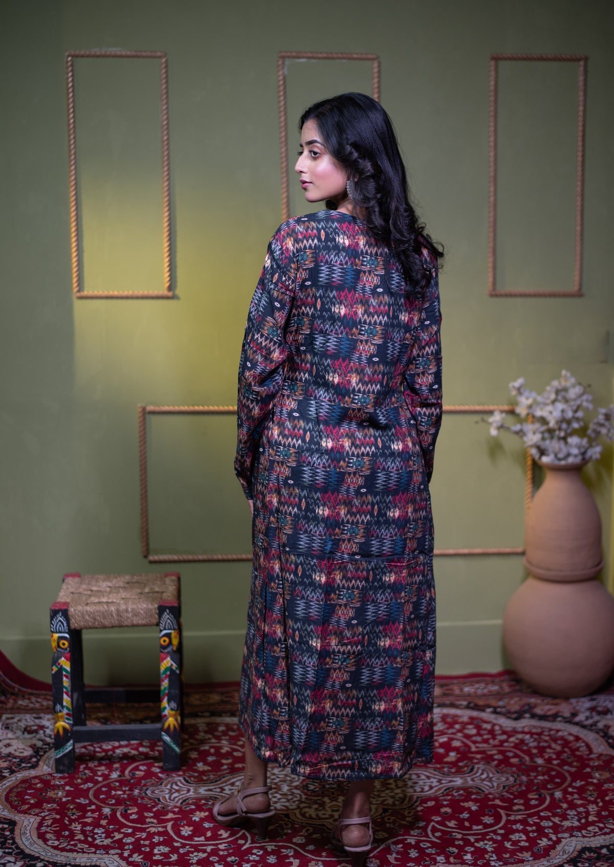 The Aindri Jewel Tapestry A-Line Dress