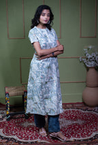 Kusum Midnight Tapestry – Cotton Jacquard One-Piece Dress