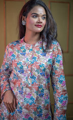 Kusum Painted Flora – Pure Cotton Modal Co-Ord Set