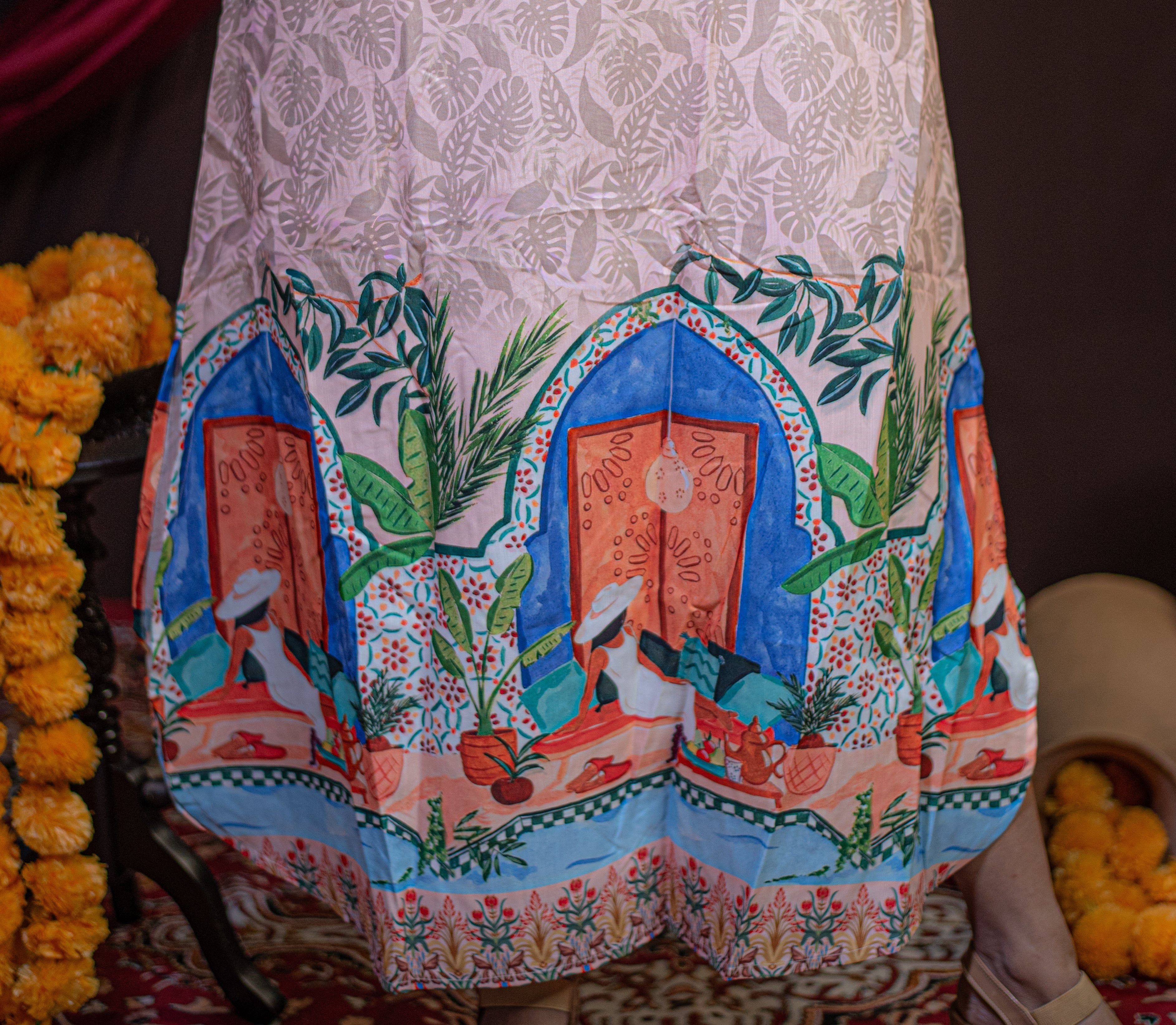 The Kusum Scenic Archway Long Dress