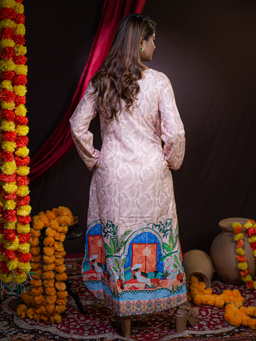 The Kusum Scenic Archway Long Dress