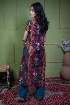 Aindri Liquid Canvas – Pure Cotton Jacquard Long Dress
