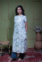Kusum Midnight Tapestry – Cotton Jacquard One-Piece Dress