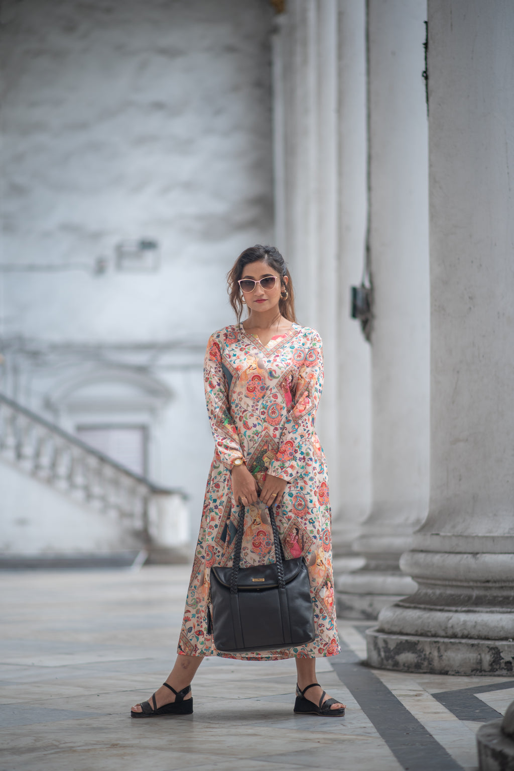 Laksmi Chitrakatha – Pure Cotton Storytelling A-Line Kurti