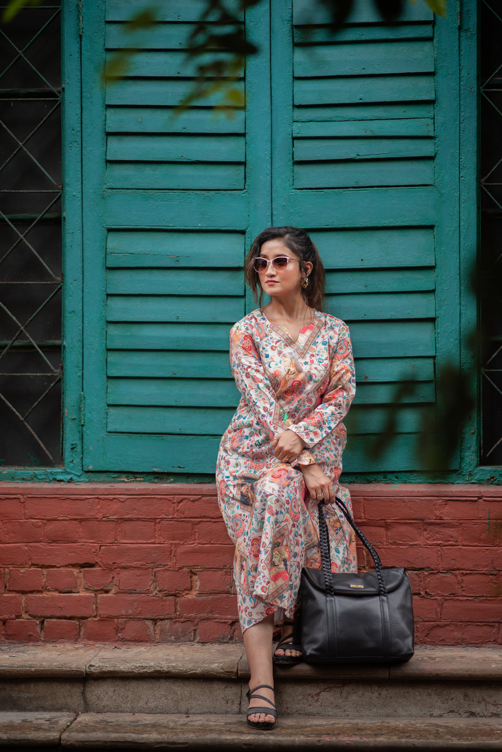 Laksmi Chitrakatha – Pure Cotton Storytelling A-Line Kurti