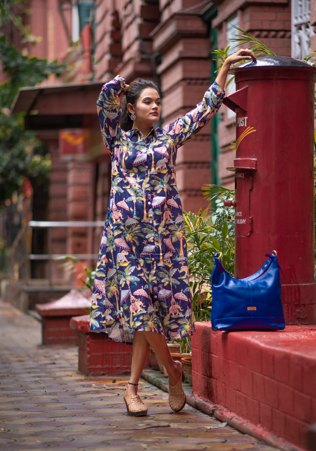 Tuku Flamingo Lagoon Pure Cotton Short Dress