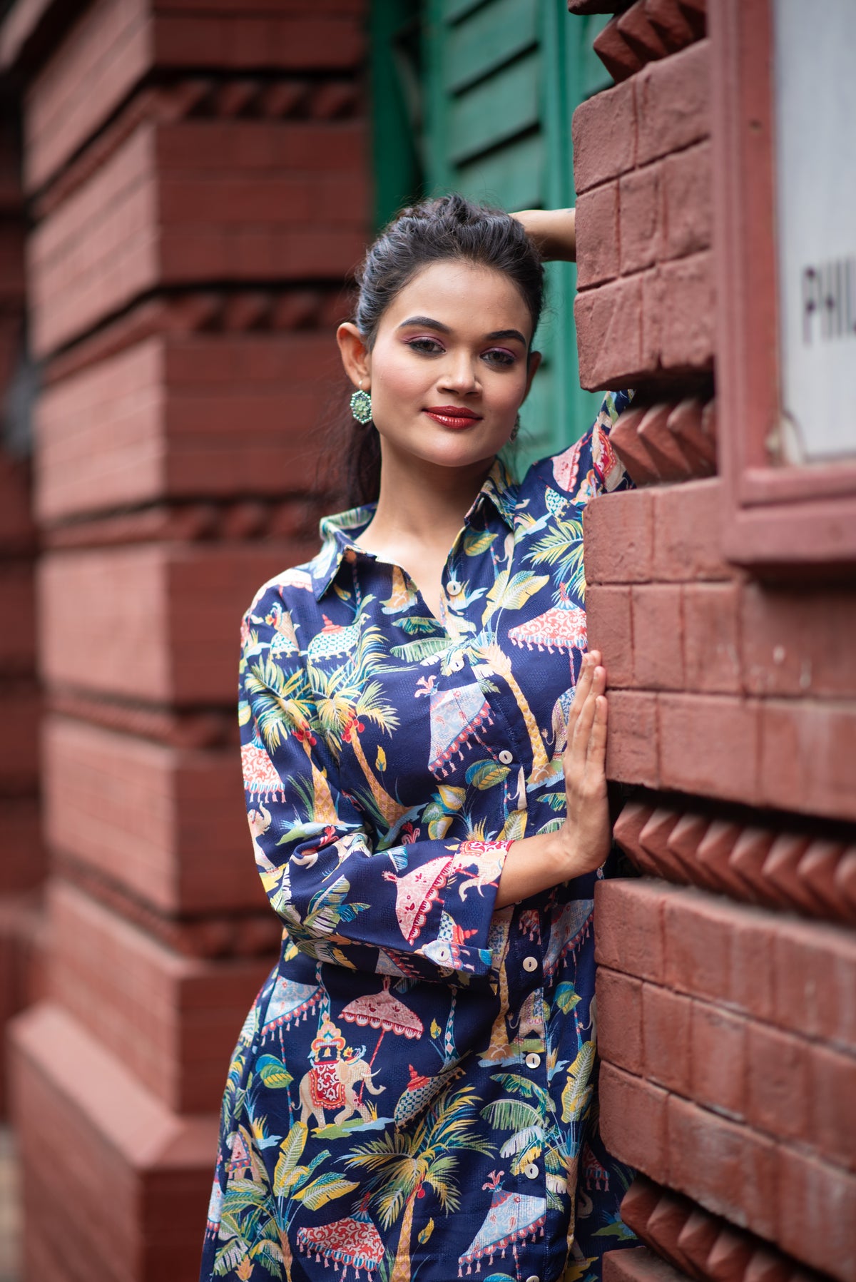 Tuku Flamingo Lagoon Pure Cotton Short Dress
