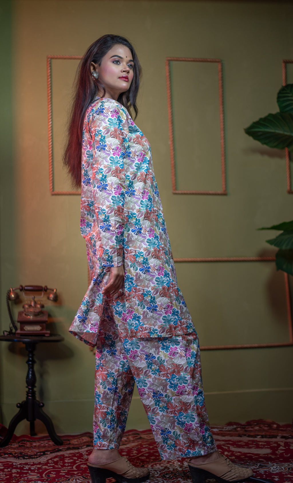 Kusum Pastel Meadow – Pure Cotton Modal Co-Ord Set