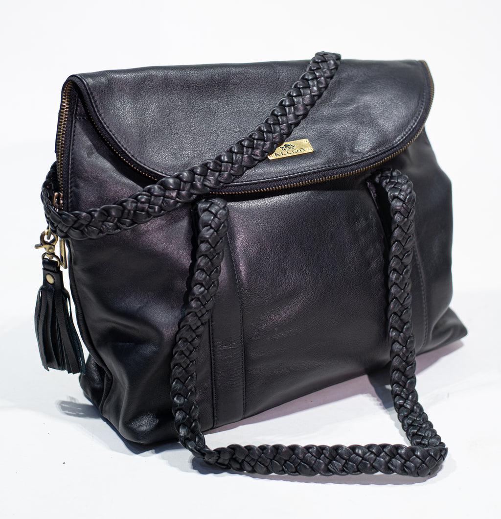 The Obsidian Braided Fold-Over